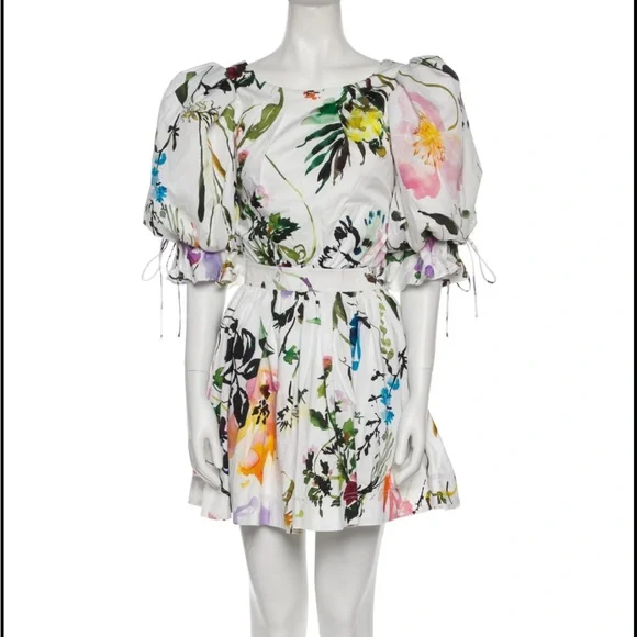 AJE drift puff sleeve mini dress